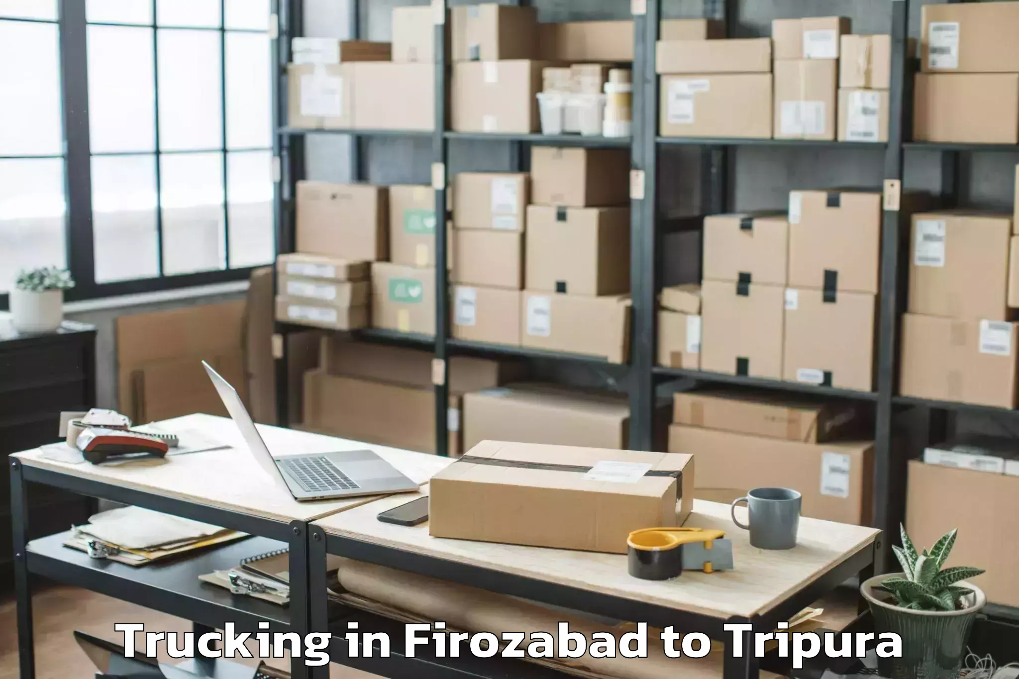 Easy Firozabad to Jampuii Hills Trucking Booking